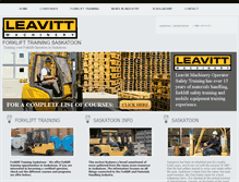 Tablet Screenshot of forklifttrainingsaskatoon.com
